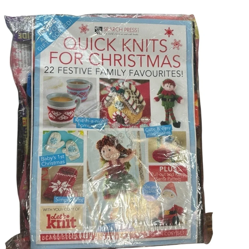 NEW Let’s knit Magazine Holiday Kits Nov/Dec ‘19 UK Patterns Ideas Yarn